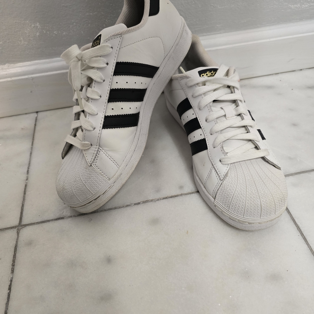 Adidas WoMen's White and Black Sneakers